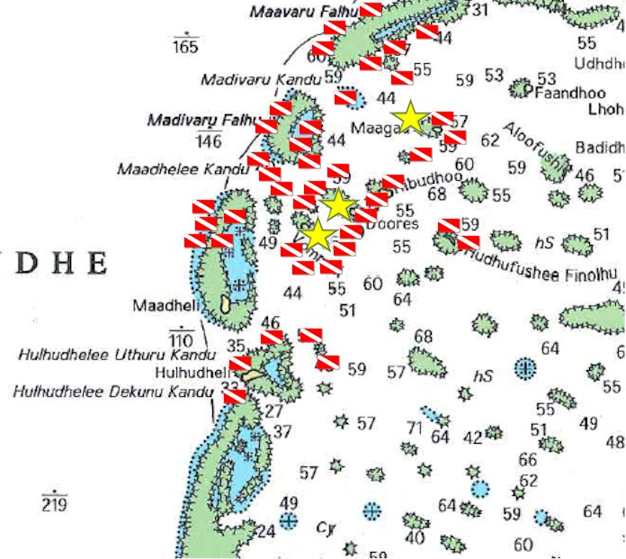 North Ari atoll map