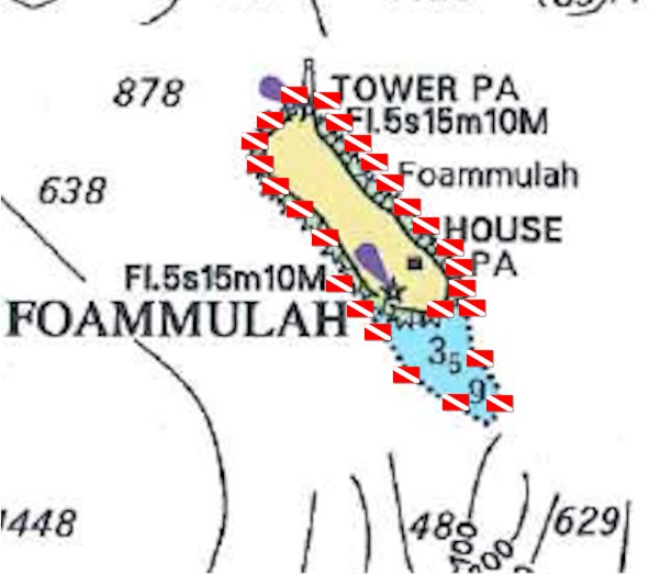 North Ari atoll map