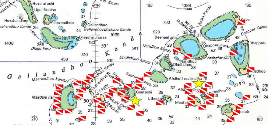 North Male atoll map