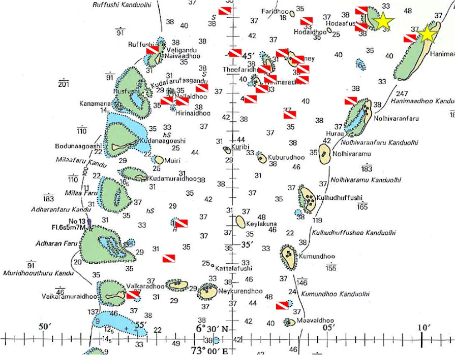North Male atoll map