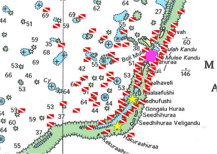 North Ari atoll map