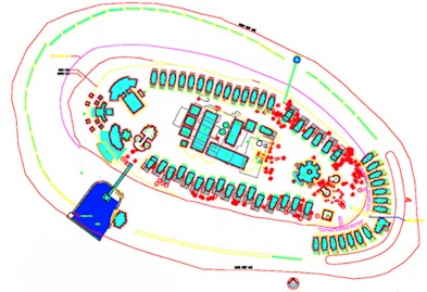 Map of resort