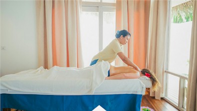 Photo of a resort spa treatment room