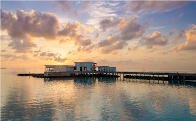 Arrival jetty photo of resort island