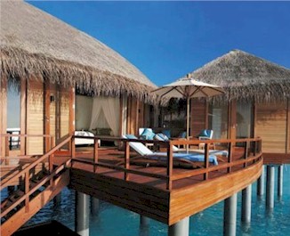 Exterior photo of water villa