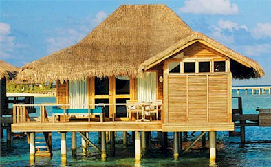 Exterior photo of water villa