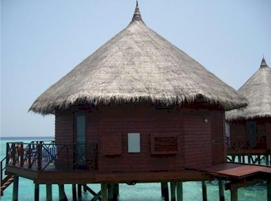 Exterior photo of water villa