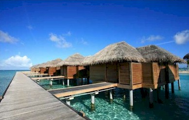 Exterior photo of water villa