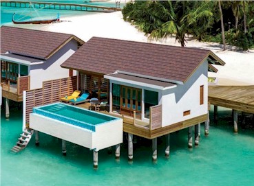 Exterior photo of water villa