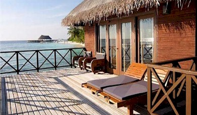 Exterior photo of water villa