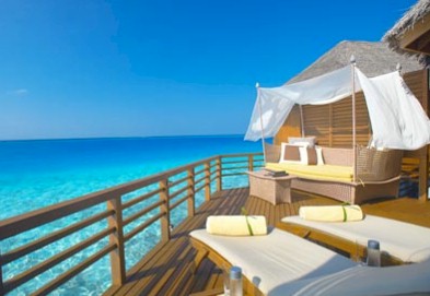 Exterior photo of water villa