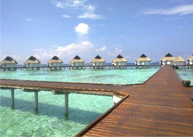 Exterior photo of water villa