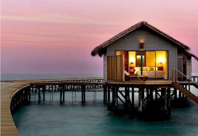 Exterior photo of water villa