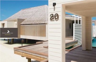 Exterior photo of water villa