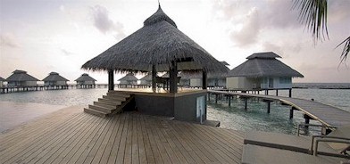 Exterior photo of water villa