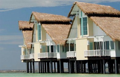 Exterior photo of water villa