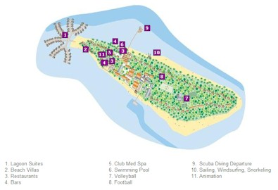 Map of resort