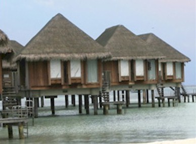 Exterior photo of water villa