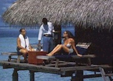 Exterior photo of water villa