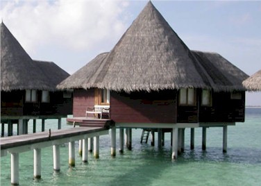 Exterior photo of water villa