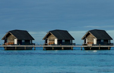 Exterior photo of water villa