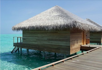 Exterior photo of water villa