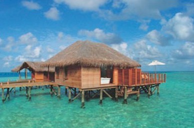 Exterior photo of water villa