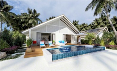 Front exterior photo of resort villa