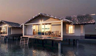 Exterior photo of water villa