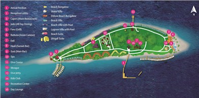 Map of resort