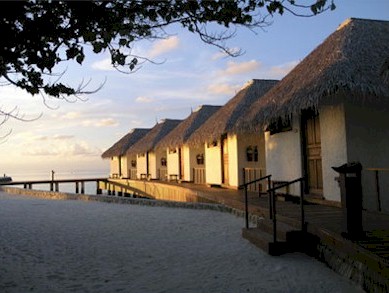 Exterior photo of water villa