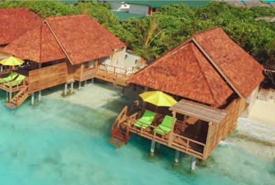 Exterior photo of water villa