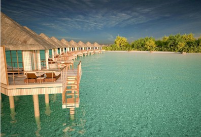 Exterior photo of water villa