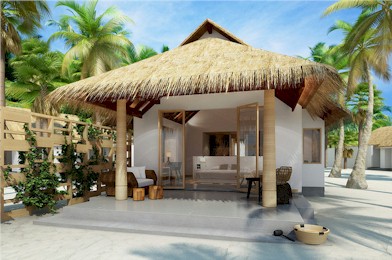 Front exterior photo of resort villa