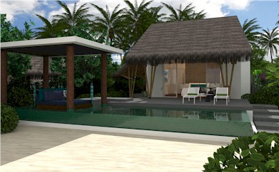 Front exterior photo of resort villa