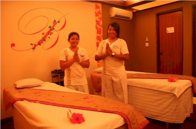 Photo of a resort spa treatment room