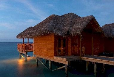 Exterior photo of water villa