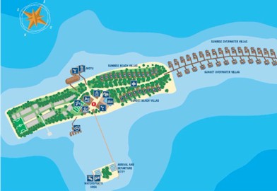 Map of resort