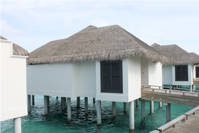 Exterior photo of water villa