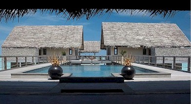 Exterior photo of water villa