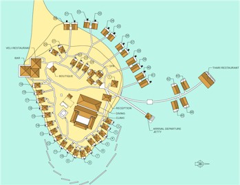 Map of resort