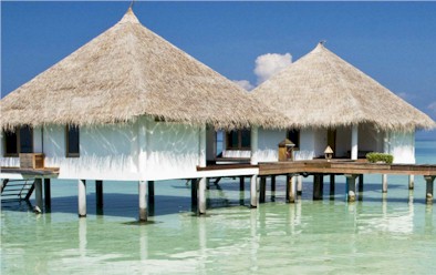 Exterior photo of water villa