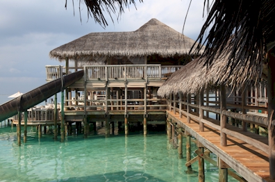 Exterior photo of water villa