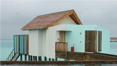 Exterior photo of water villa