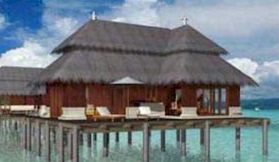 Exterior photo of water villa