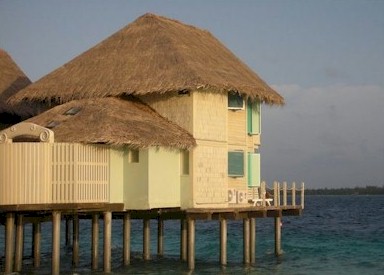 Exterior photo of water villa