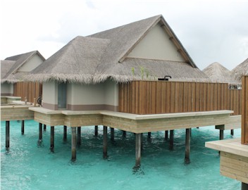 Exterior photo of water villa