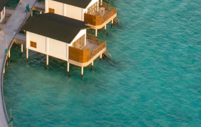 Exterior photo of water villa