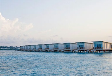 Exterior photo of water villa