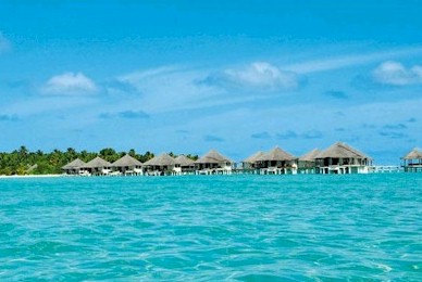 Exterior photo of water villa